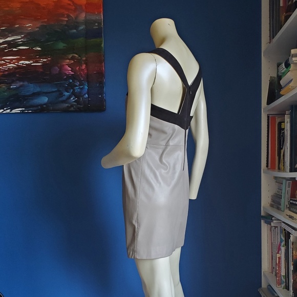 ♻️DONATED ♻️ 💄TAKE IT SALE💋American Retro Mini Leather Dress - Picture 3 of 9